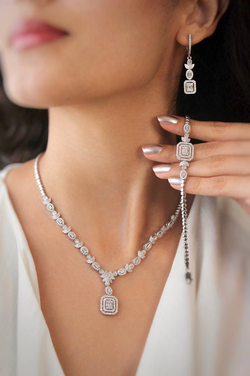 سرویس نقره جواهری امرالد کد sa1